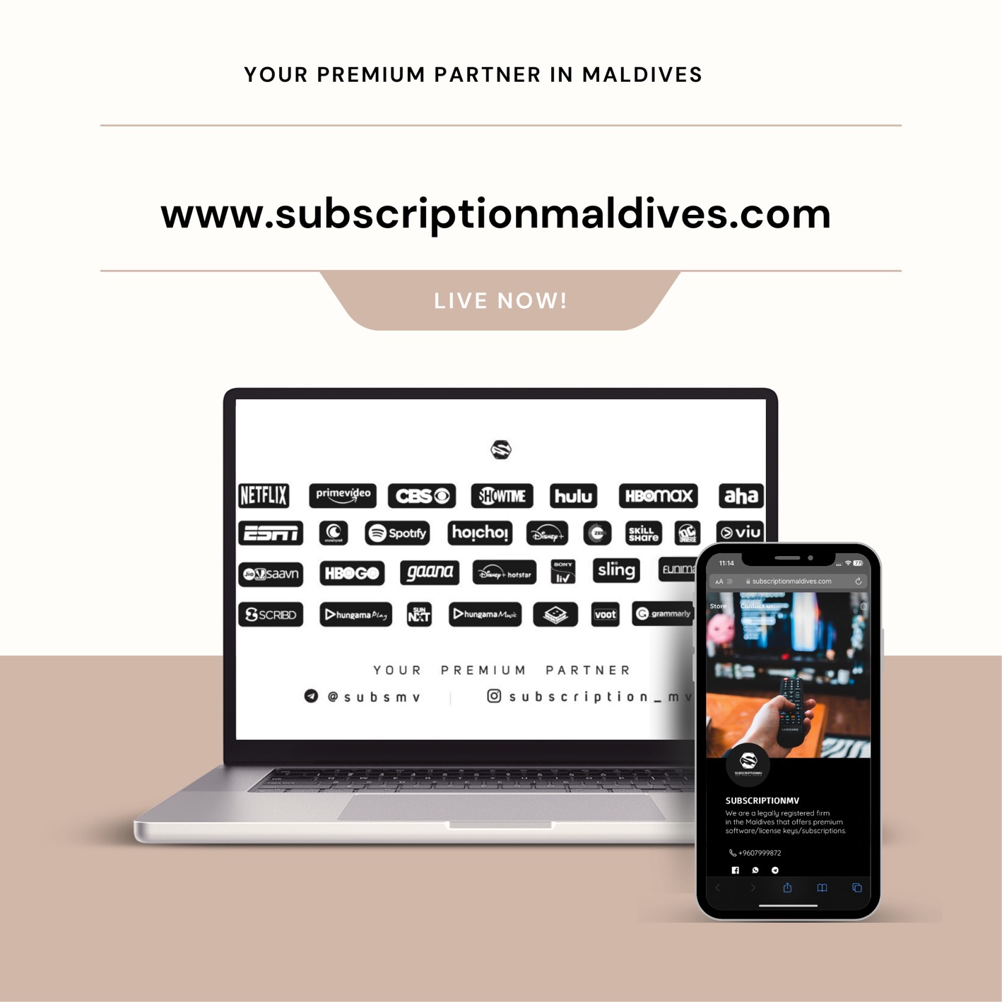 Subscription Maldives