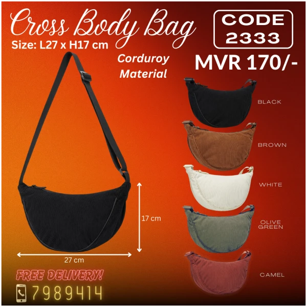 Ladies Cross Body Bag / Dumbling Bag